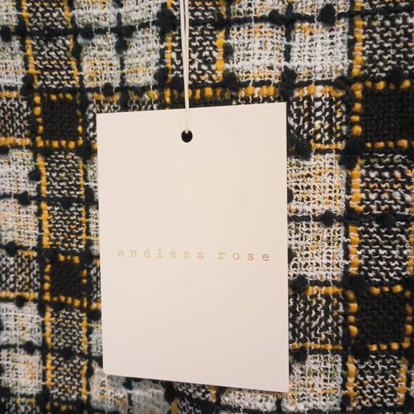 Endless Rose Tweed Hem Pencil Mini Skirt NWT Size Juniors Large - Picture 5 of 6